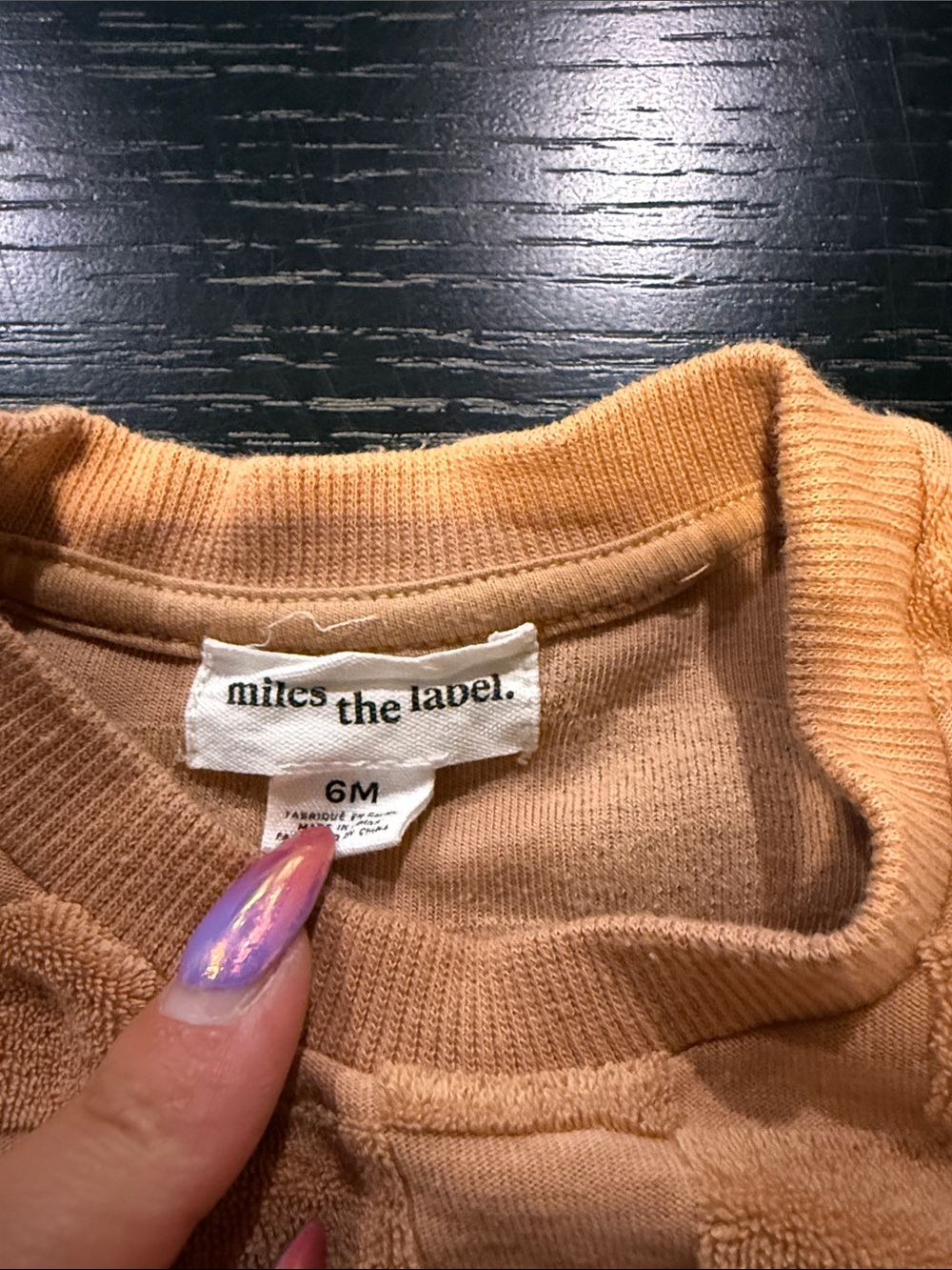 Checker Terry Short Set - Rust/Tan - Picture 2 of 4